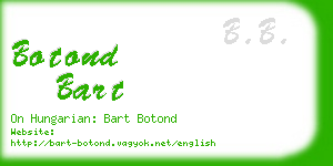 botond bart business card